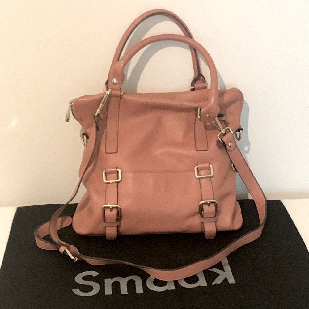 Genuine Leather Satchel Bag with Adjustable Shoulder Strap from Smaak Amsterdam